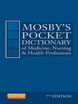 cover image of Mosby's Pocket Dictionary of Medicine, Nursing & Health Professions--E-Book